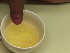 Pee And Jerk Off Close Up Cumshot At 4:40