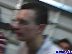 College student rimmed before anal initiation