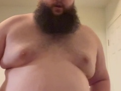 LavenderBear experiences pure pleasure in his weight gain journey