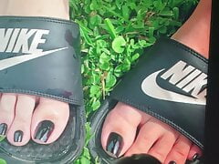Footfetishblonde Feet Cum Tribute 1