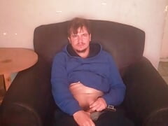 girlfriend recorded me playing with my cock on couch