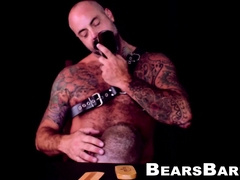Papa bear destroyed by his favorite cub bareback style