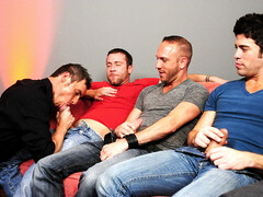 Classy gangbang anal sex for a bunch of gay lovers
