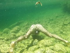Underwater masturbation