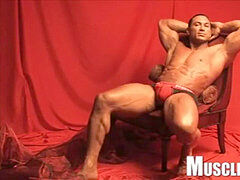 Rico Elbaz In Leather, demonstrating Off, Then jerking Off