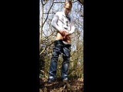 Hoy guy in public piss wank and cumshot 2