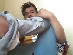 Asian boy undresing