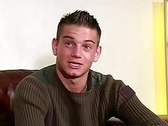 Handsome British amateur jerks off solo