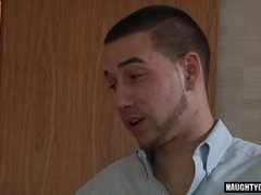 Stiffy Stiffy Homo goes wild with oral and takes a huge cumshot