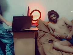 I demonstrate my rod to my roomie