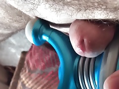 Hands free cum oozing