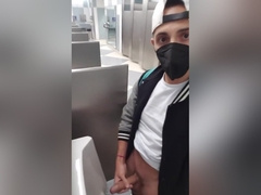 Jacking Off And Cumming With My Pants Down To My Ankles At The Chicago Airport Bathroom