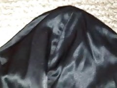 Black Satin Prom Dress