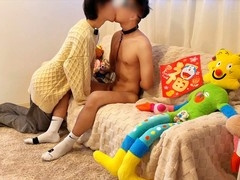 Whining and riding Takkikt's hairy cock