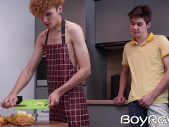 Cute Adam Keller serves his hole as a delicious dessert for Scott Smith