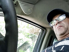 Homemade nooner in the driveway