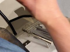 Cleaner tastes my dick 2