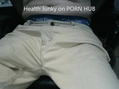 Spunk Thru Denim Forearms Free-For-All. Lots of Precum