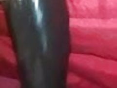 I play my toy dildo