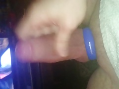 Watching porn and cum