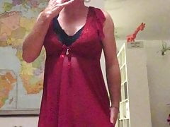 Aurelie pleases her herself