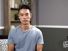 Zac - Asian hunk masturbates solo by the pool - Sean Cody