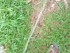 A Boy Peeing Public