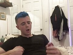 Sam bridle jerks and sprays himselfe