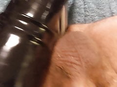 Latex handjob on my own