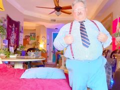 Sugar Wealthy Gentlemen Has 1 Full Hour Long of Mature Gentlemens Cum, Bull Balls, Big Tummy, Fat Cock