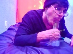 Crossdresser blowjob, fledgling, cums in mouth