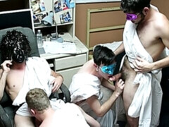 Toga-wearing studs (Andrew Collins, Shawn Allen, etc.) love bukake action