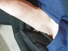 playing with my little soft cock