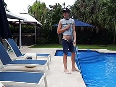 Daddy & the pool cleaner