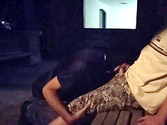 Sucking stranger, deep throat, sucking dick