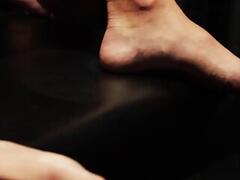 Slave Tristan takes both cocks in both holes