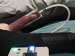 .High Pressure Penis Pumping. Cock pumping to huge size