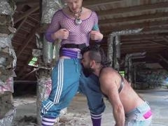 Bearded, piercing, pussy licking