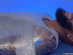 Hairy Dallas Experienced Feet Tickles While Wrapped