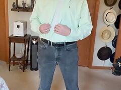 Daddy strips for Jeff, asks for a cum shot