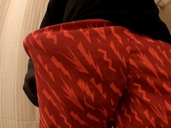 Huge Cock In Red Silk Shorts Cums For You Pov