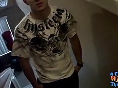 Thug Ian Madrox strokes cock alongside straight jock