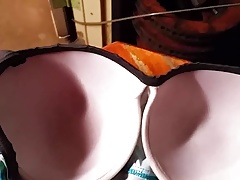 Cum on Neighbors Swim suit and put it back