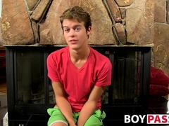 Hot young Alex Jordan jerking off with fleshlight solo