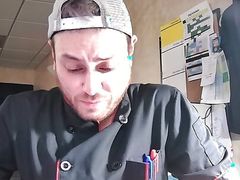 Smelling my Feet & measuring in office