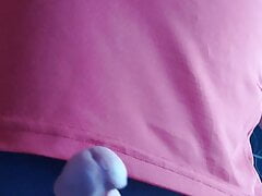 Wanking with panties on...