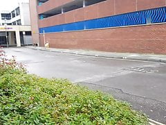 risky naked walk by shopping centre