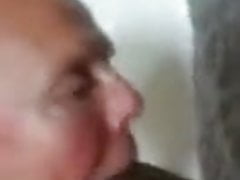 A grandpa friend loves sucking bbc cock