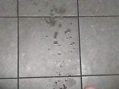 My Cumshots in Public Restrooms. Double Cumshot