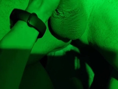 While Sex Sauna Cruising Young Twink Found A Juicy Dick In A Neonlight Room To Suck The Cum Out